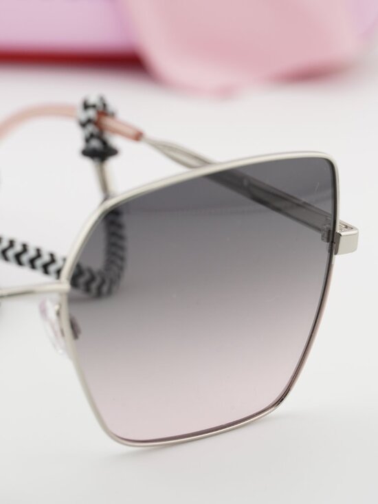 M Missoni MMI 0101/S 03YZ JP Square Sunglasses - Palladium/Green to Pink main image 7